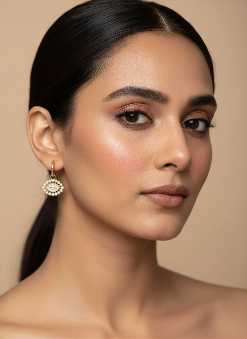 Crystal Eye Hoops