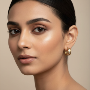 Golden Orbit Hoops