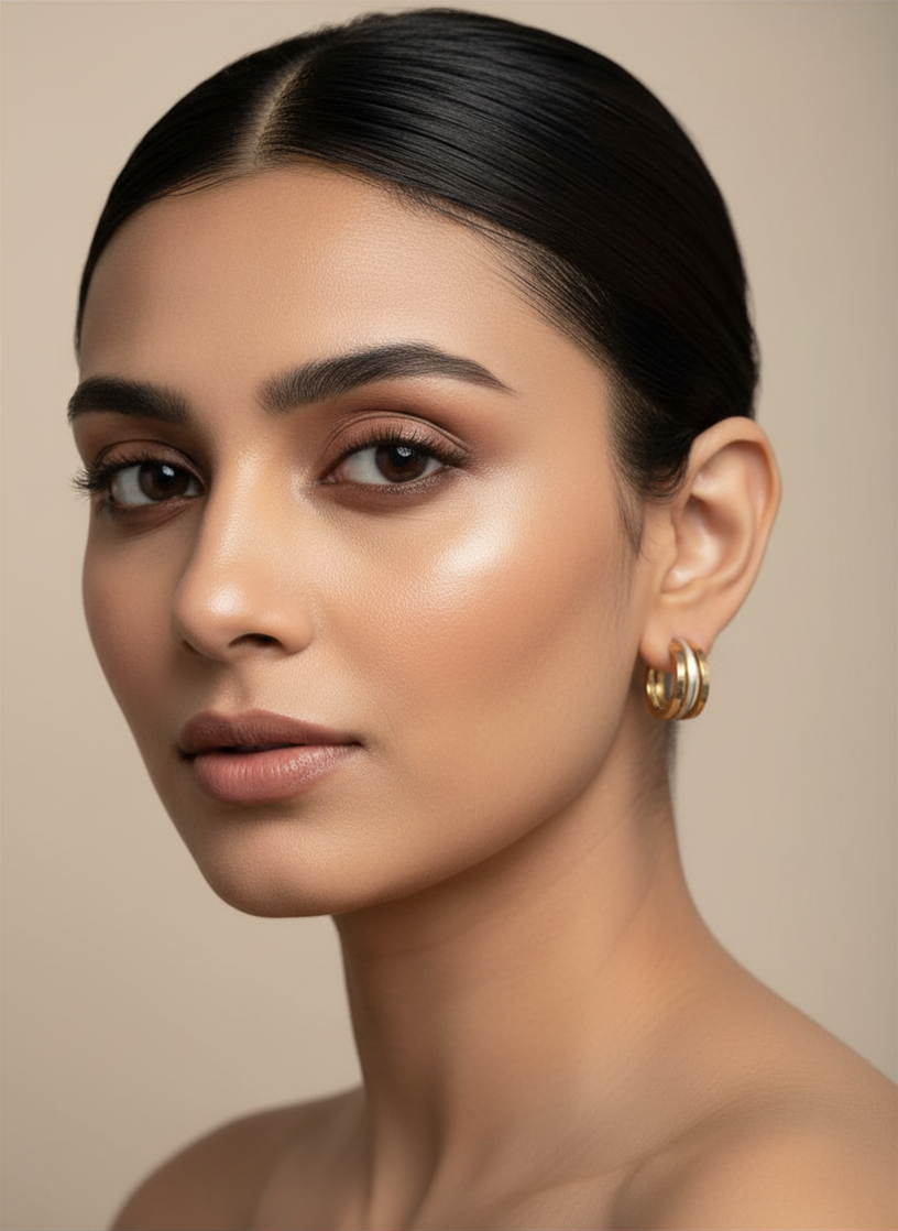 Golden Orbit Hoops