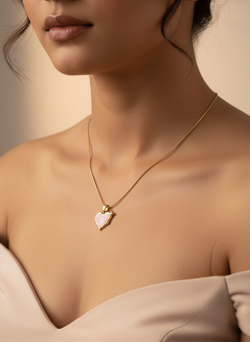 Eternal Pink Heart Pendant