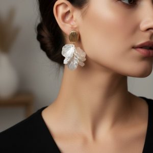 Ivory Bloom Earrings