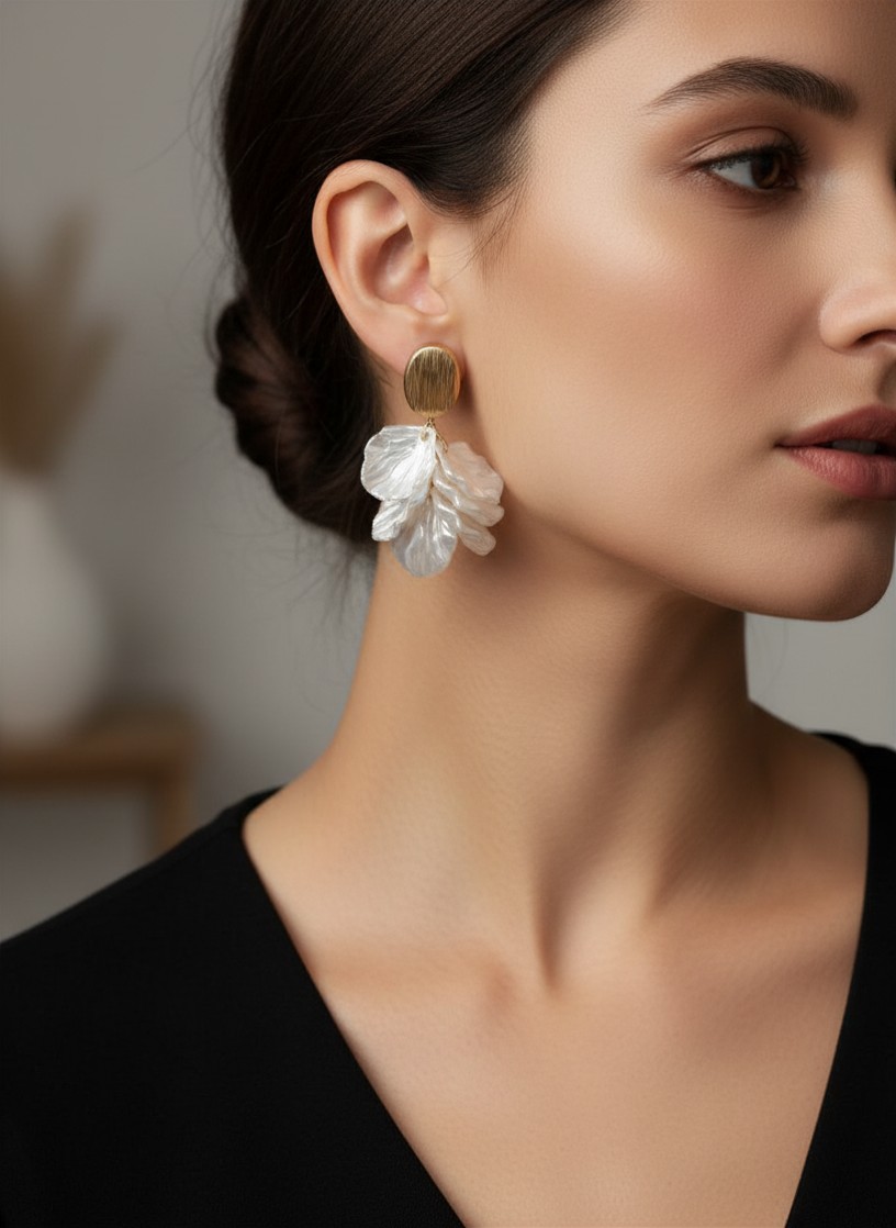 Ivory Bloom Earrings