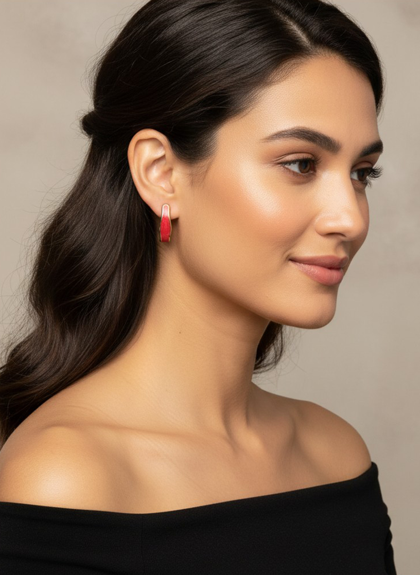 Raga Red Earrings