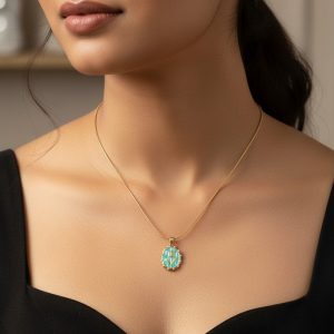 Turquoise Bloom Pendant